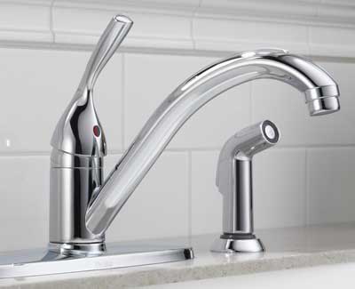 Plumbing fixture service featured in the redesign preview